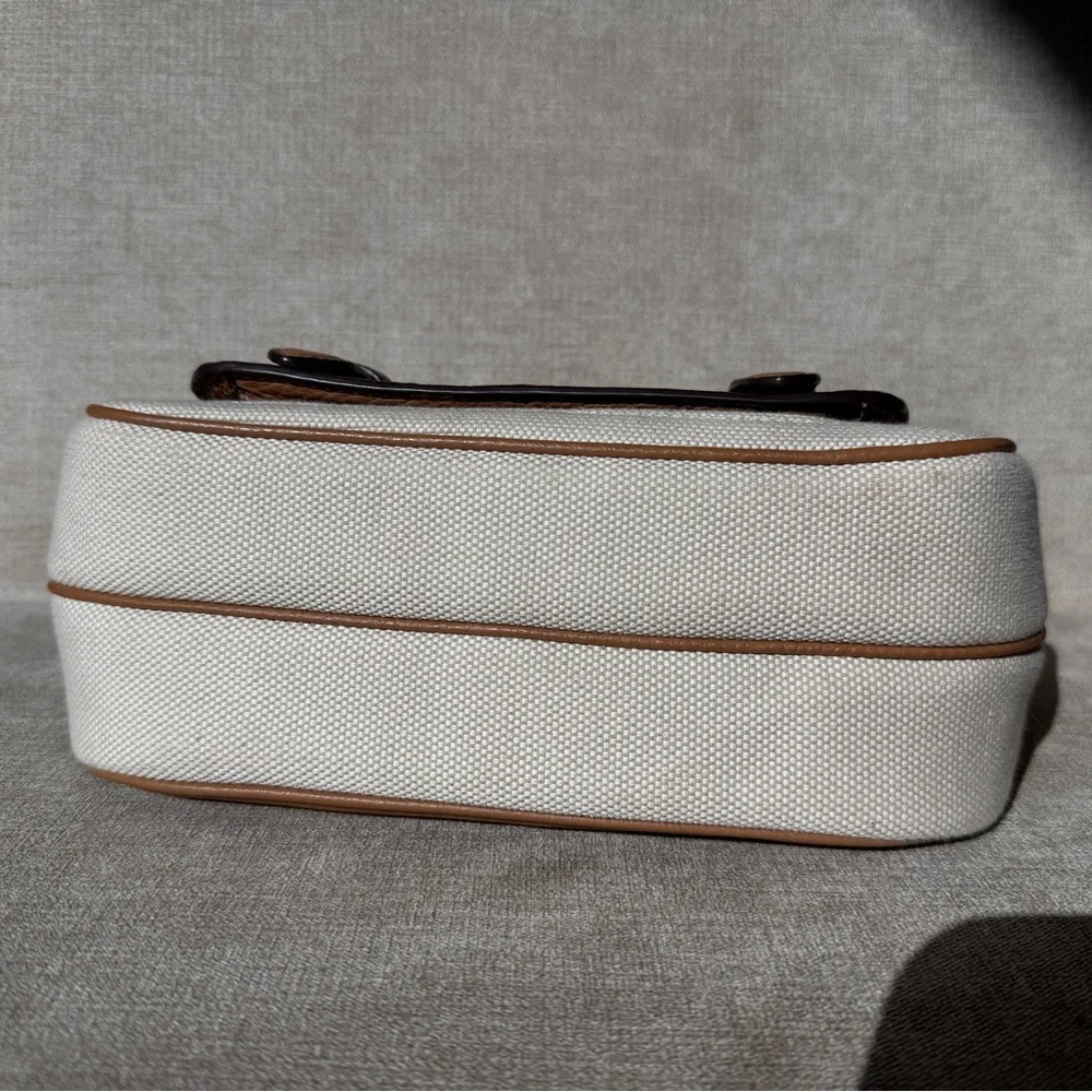 COACH Lucy Canvas and Leather Crossbody #CA622 - Picture 5 of 8